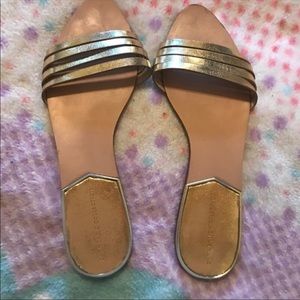 Zara gold sandals